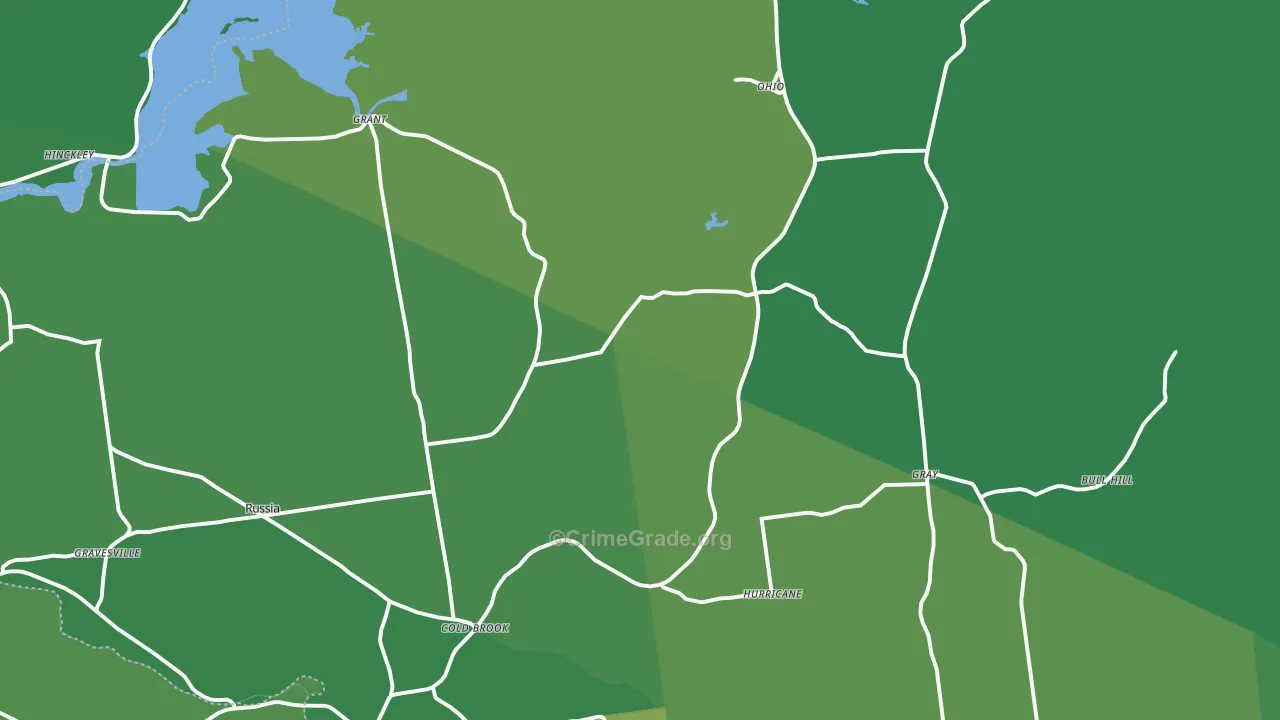 Cold Brook, NY Map of Vandalism Rates