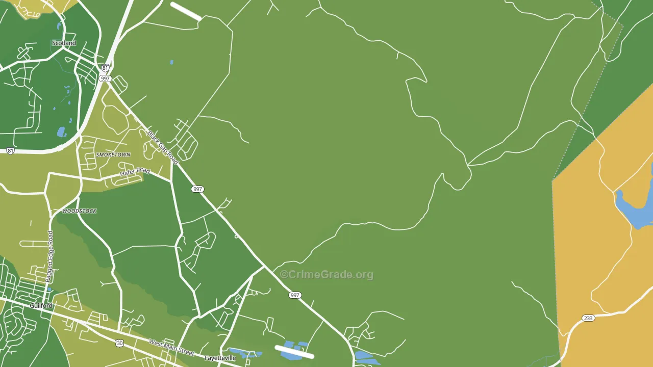 Cold Spring, PA Map of Vandalism Rates