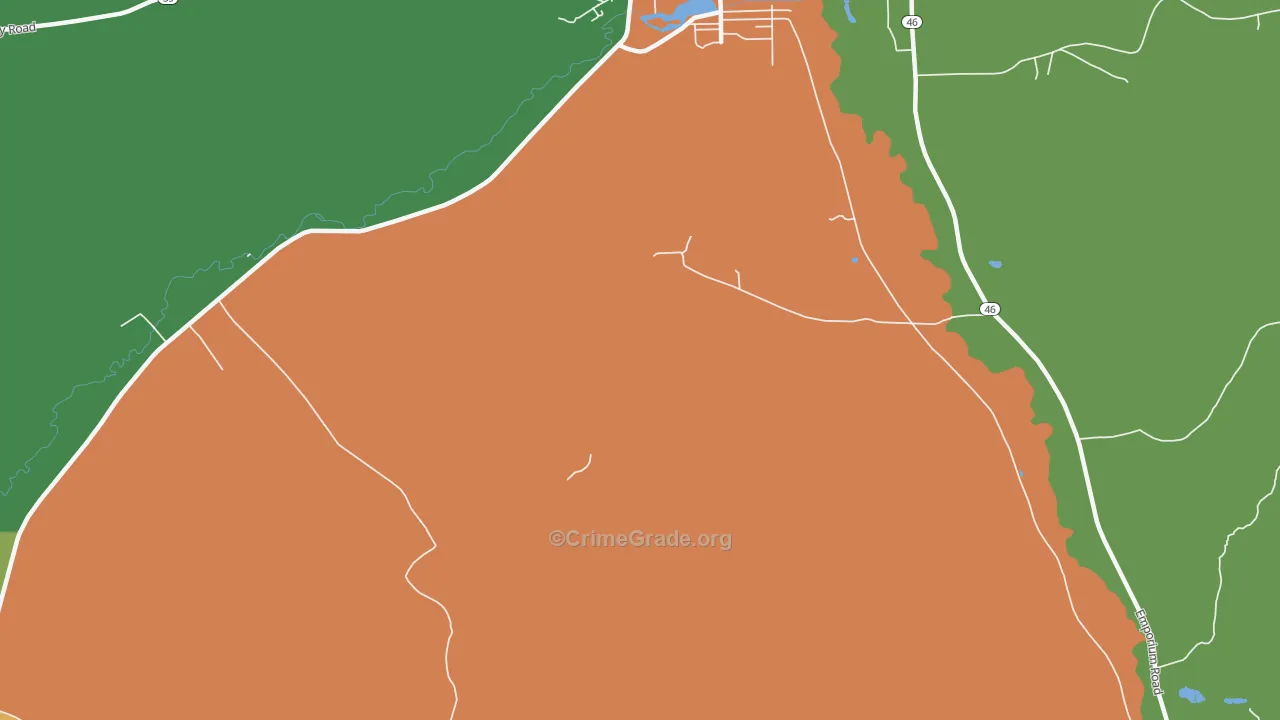 Colegrove, PA Map of Vandalism Rates