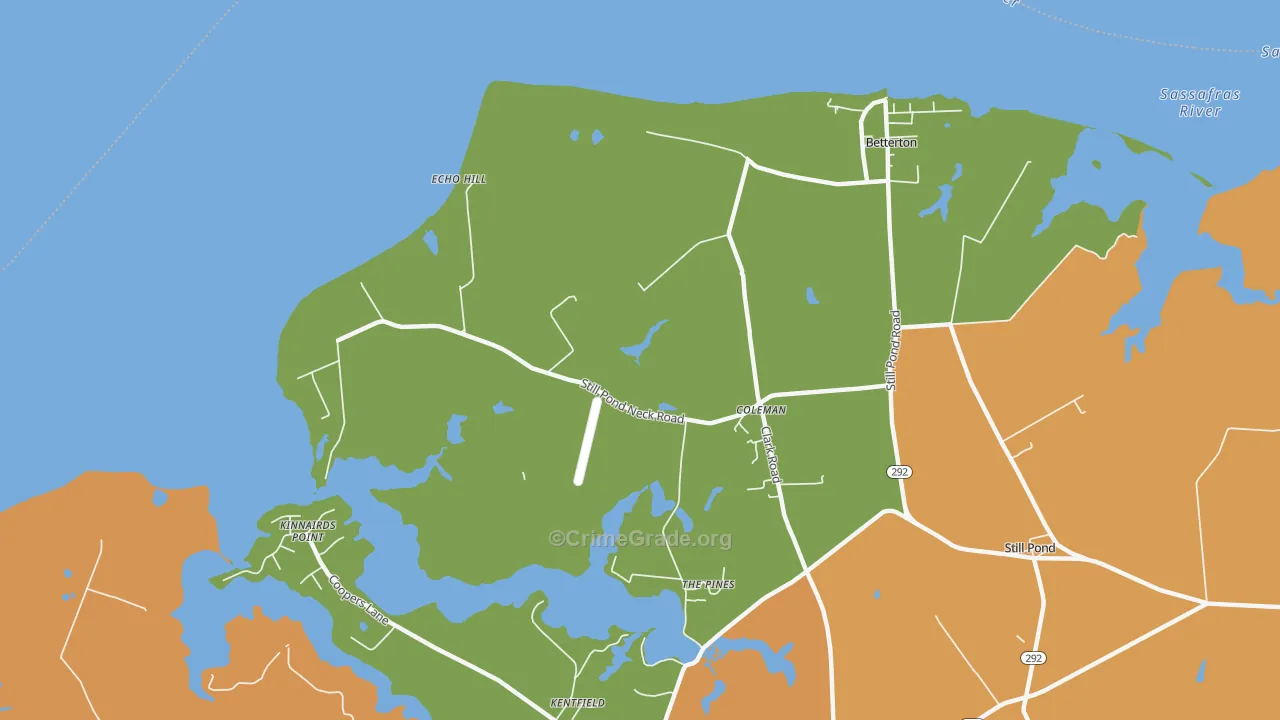 Coleman, MD Map of Vandalism Rates