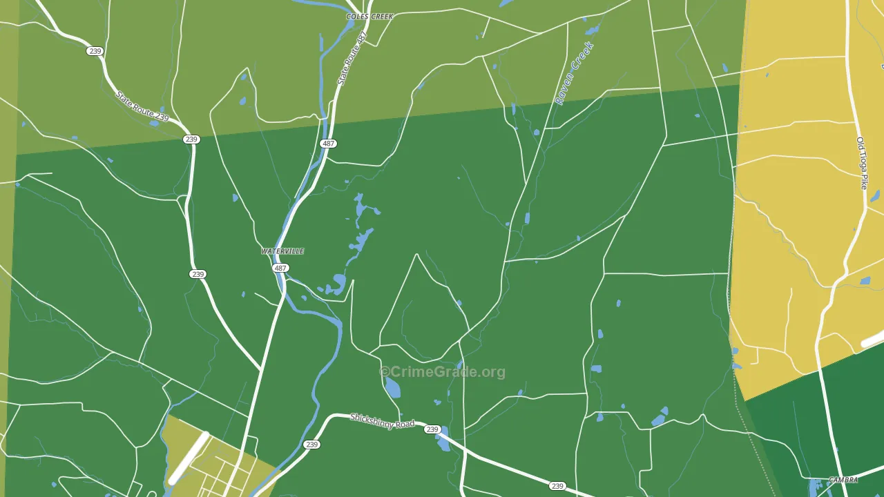 Coles Creek, PA Map of Vandalism Rates