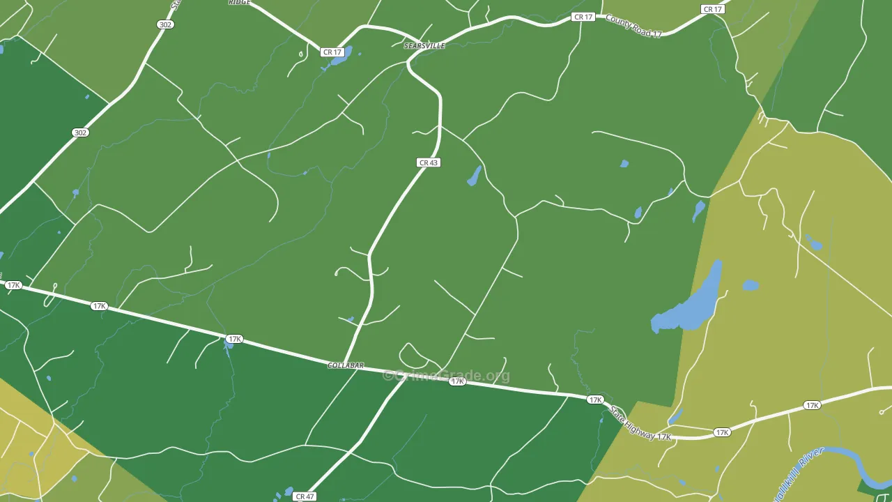 Collabar, NY Map of Vandalism Rates