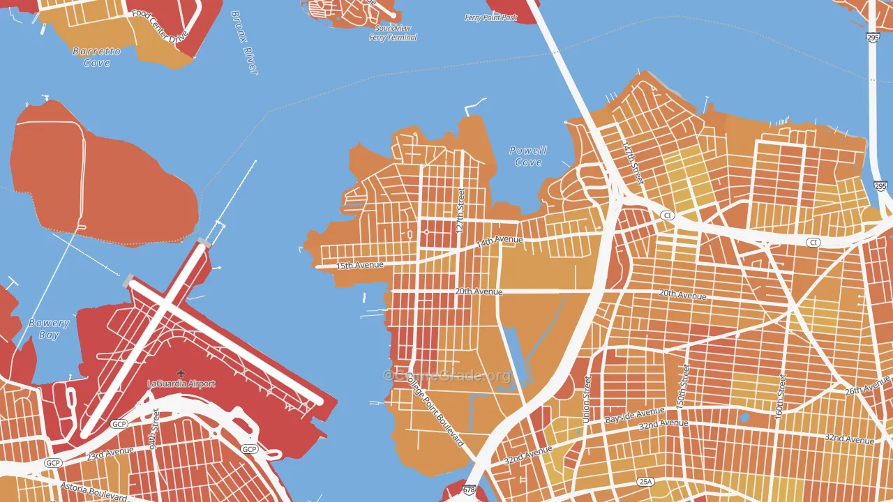 College Point, Queens, NY Map of Vandalism Rates
