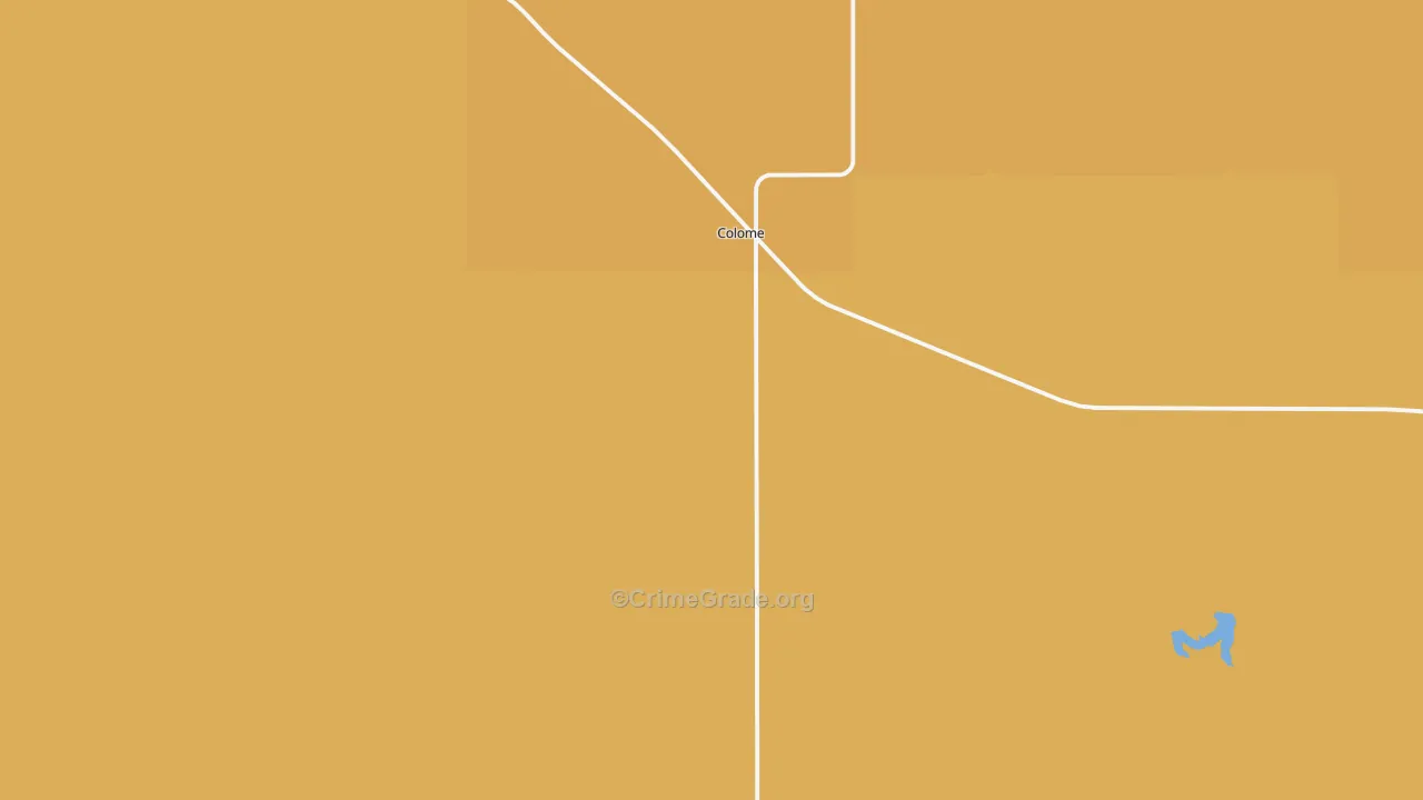 Colome, SD Map of Vandalism Rates