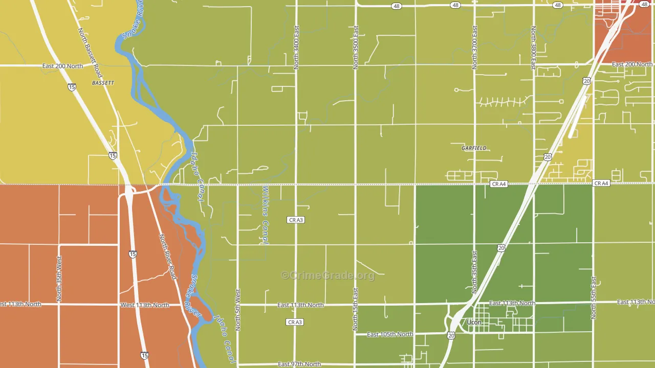Coltman, ID Map of Vandalism Rates
