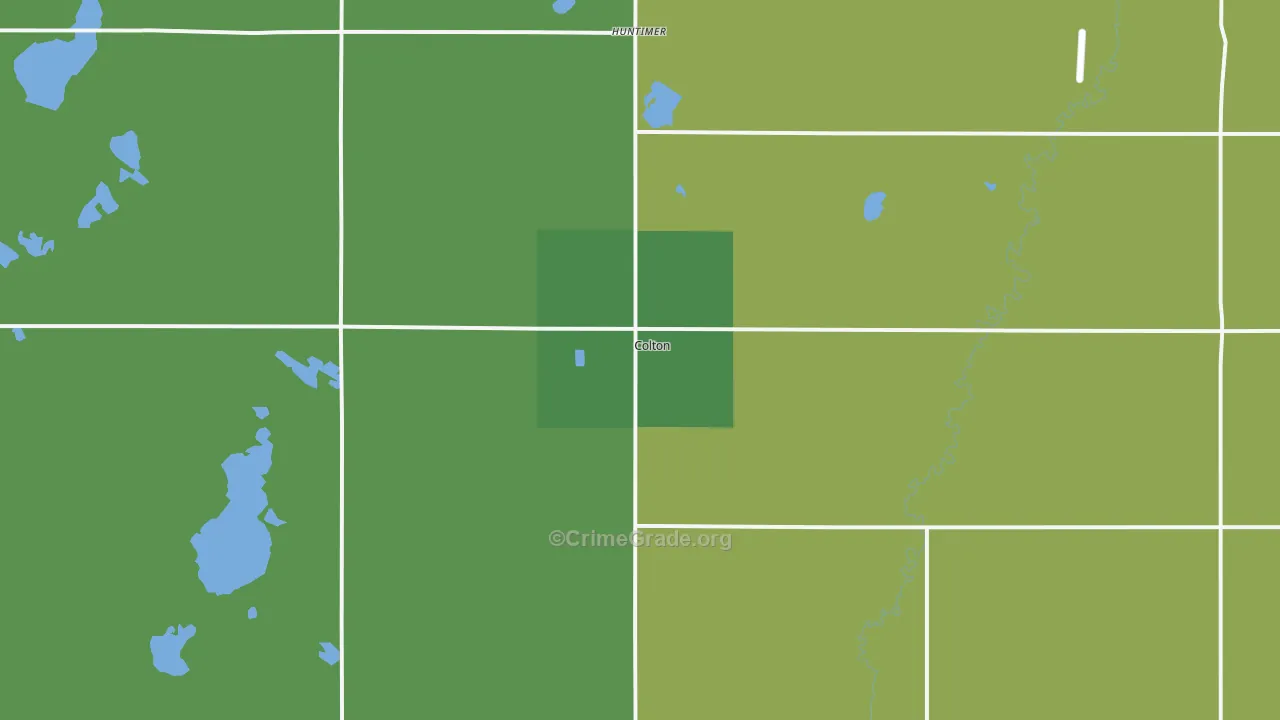 Colton, SD Map of Vandalism Rates