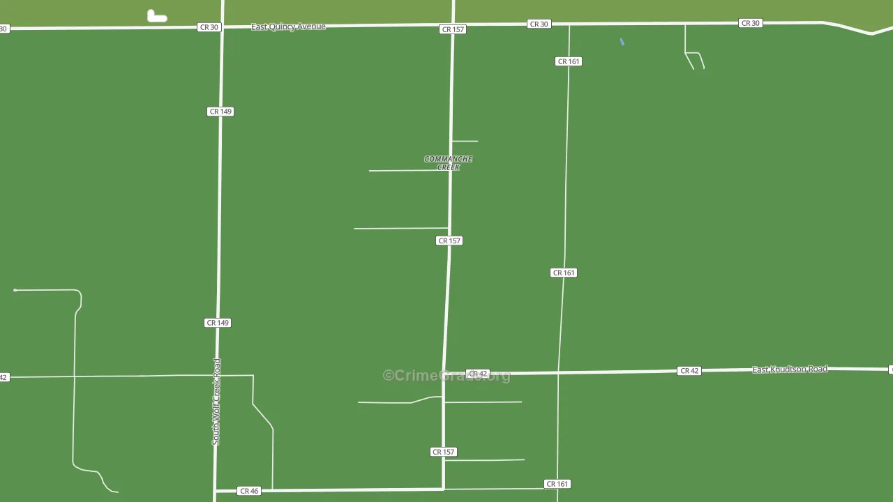 Comanche Creek, CO Map of Vandalism Rates