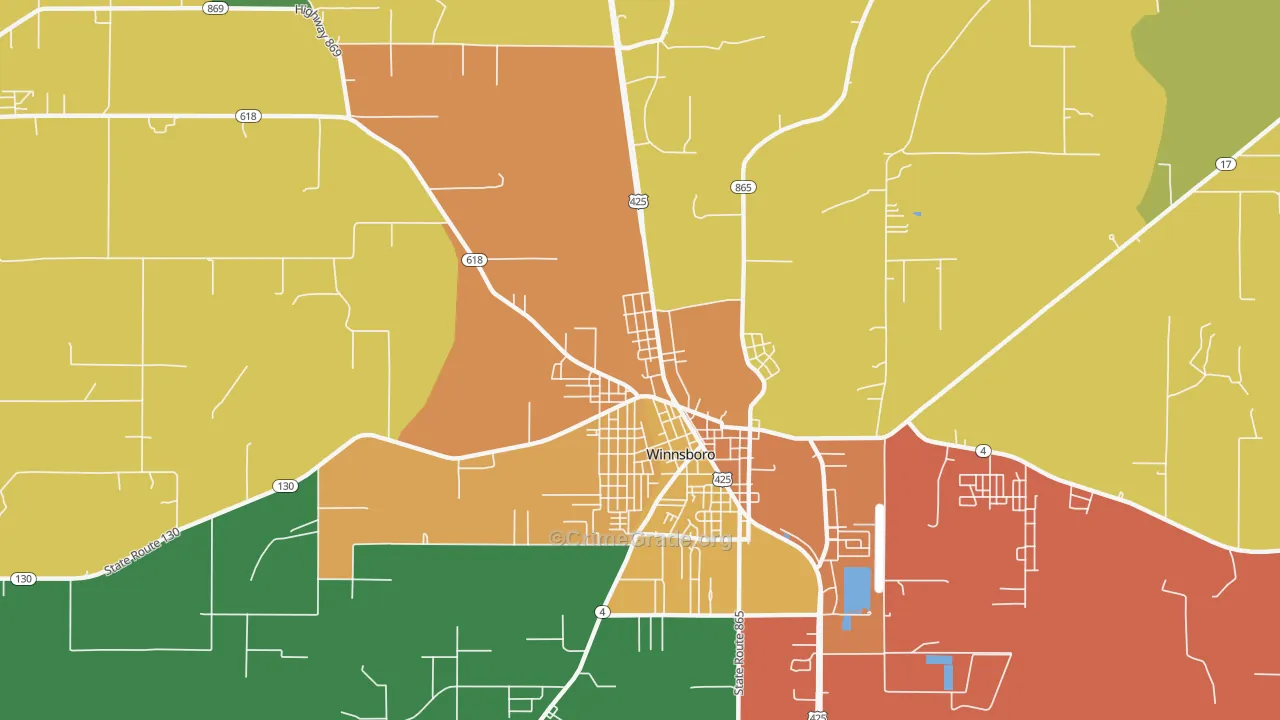 Como, LA Map of Vandalism Rates