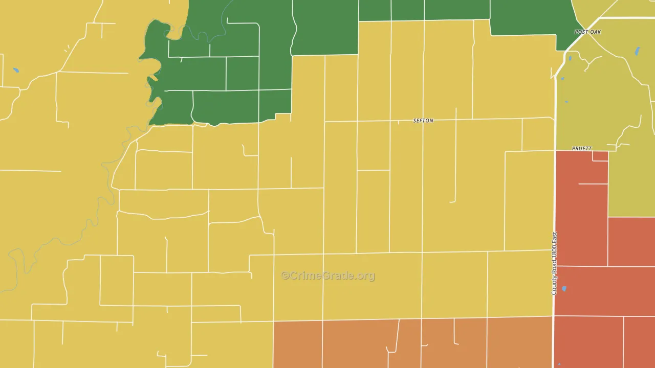 Confidence, IL Map of Vandalism Rates
