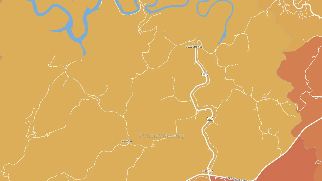 Confluence, KY Map of Vandalism Rates