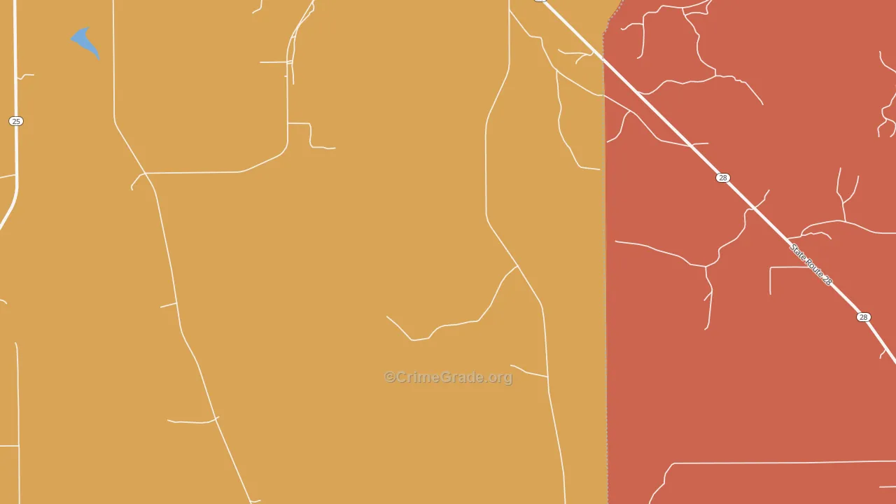 Consul, AL Map of Vandalism Rates