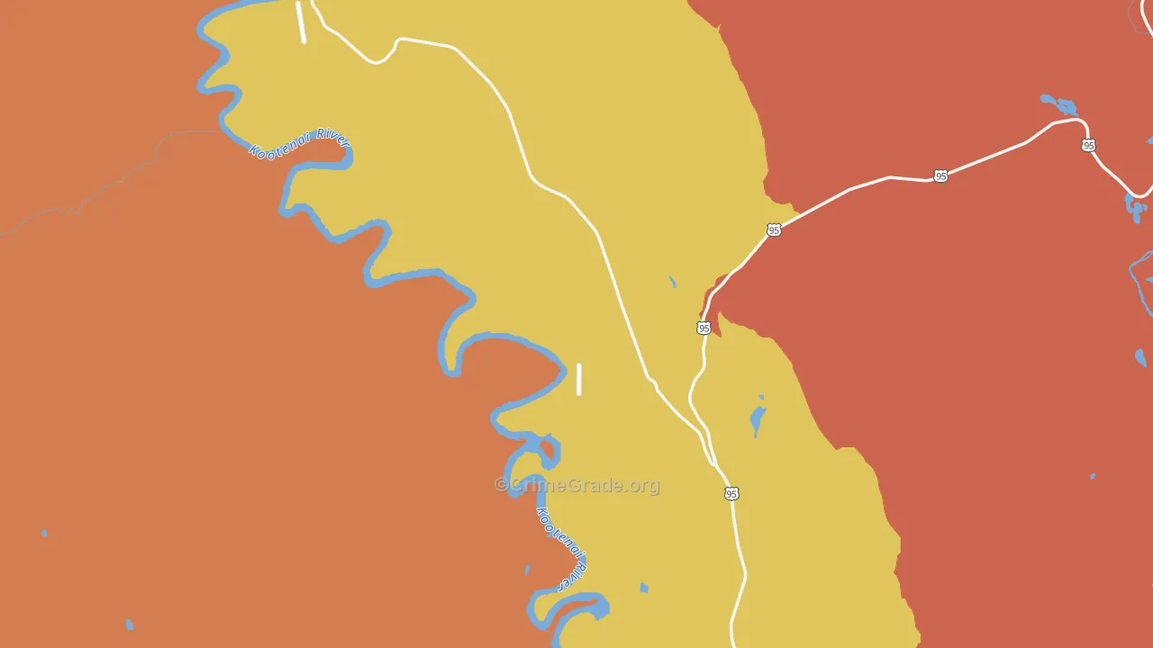 Copeland, ID Map of Vandalism Rates