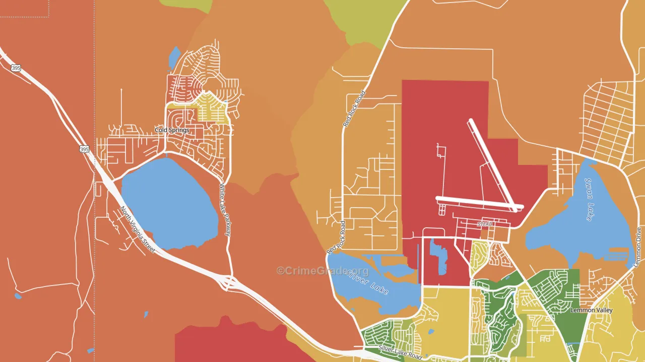 Copperfield, NV Map of Vandalism Rates
