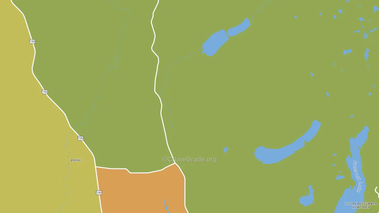 Cora, WY Map of Vandalism Rates