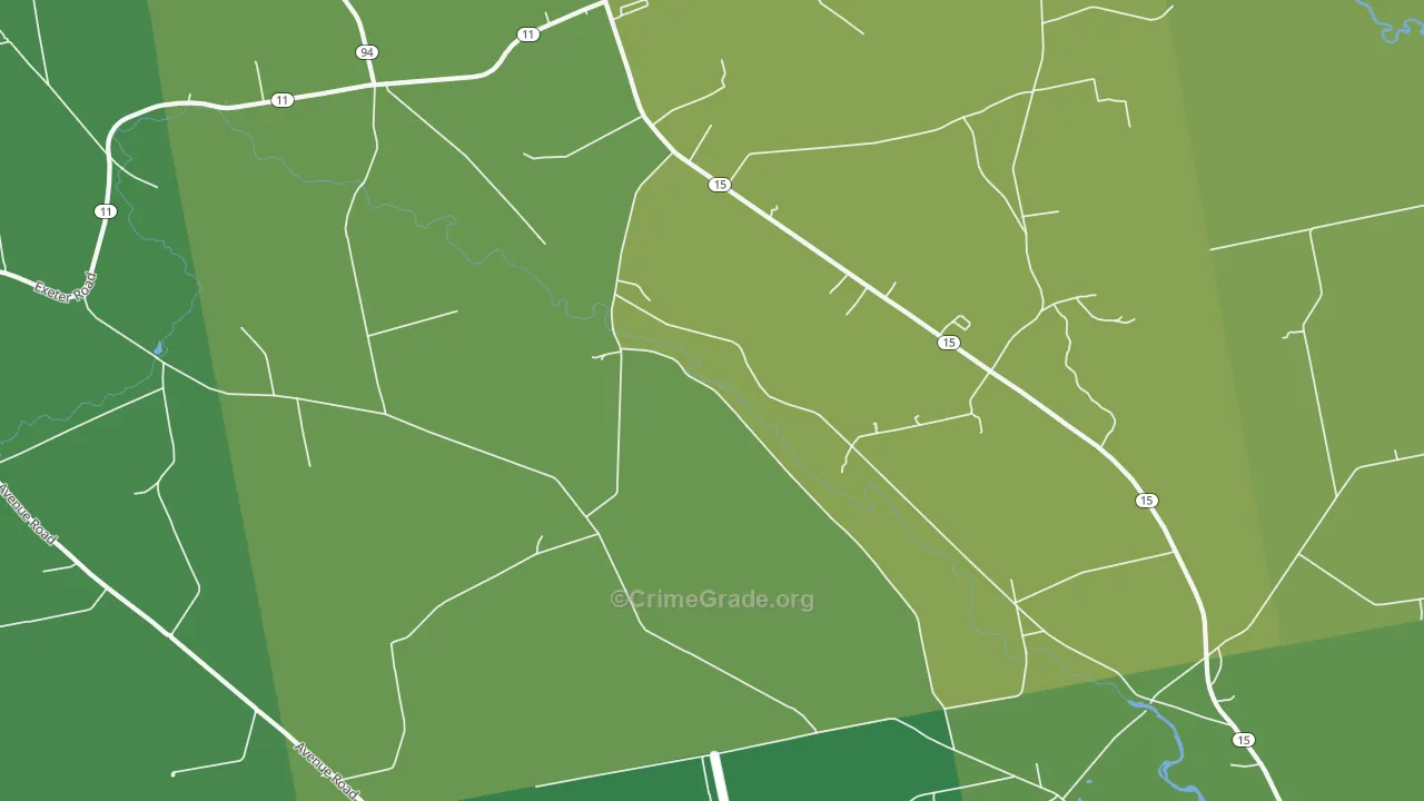 Corinth, ME Map of Vandalism Rates