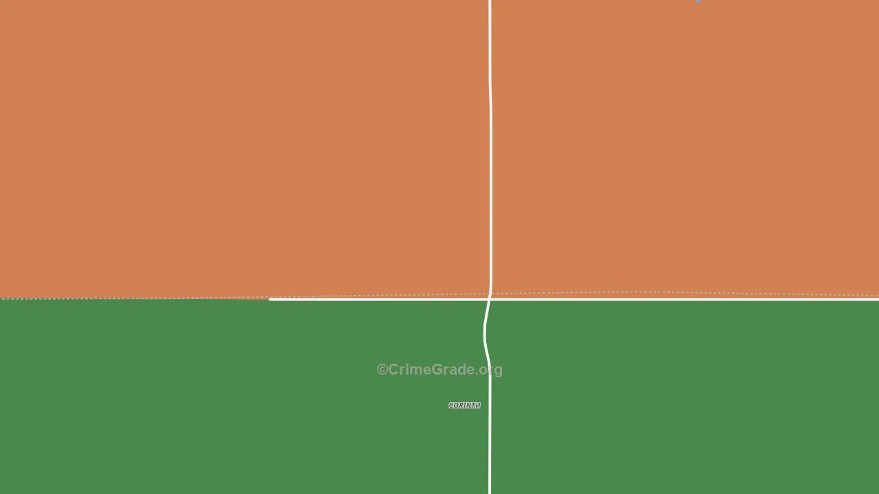 Corinth, ND Map of Vandalism Rates