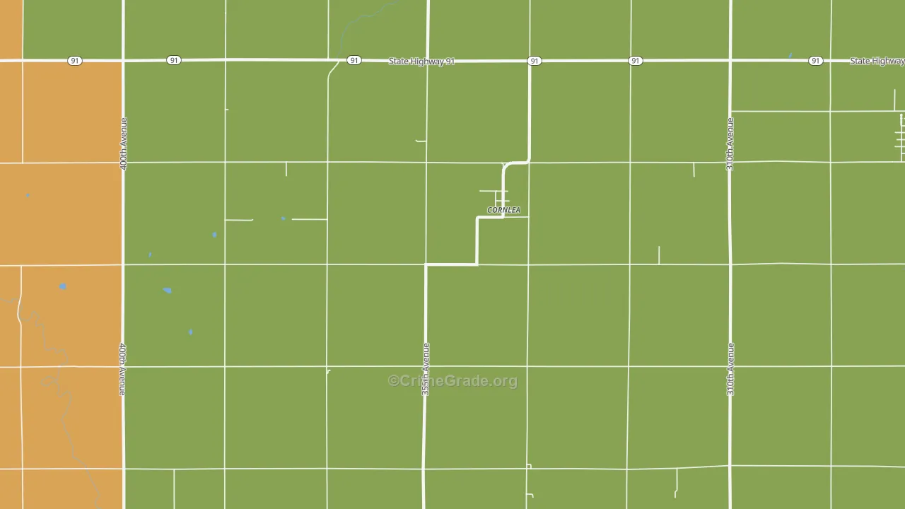 Cornlea, NE Map of Vandalism Rates