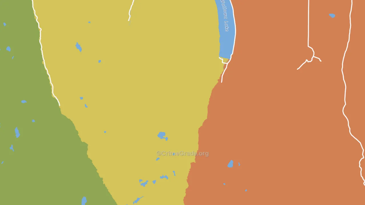 Cornucopia, OR Map of Vandalism Rates
