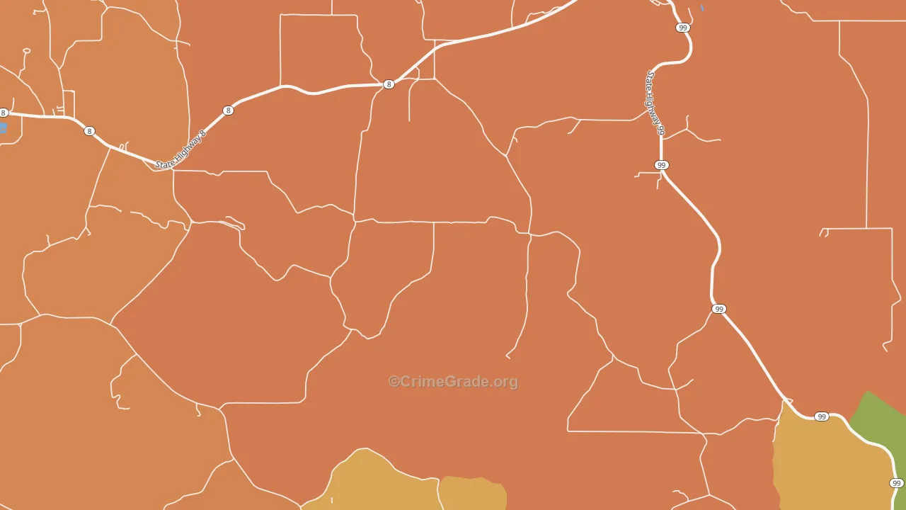 Cornwall, ID Map of Vandalism Rates