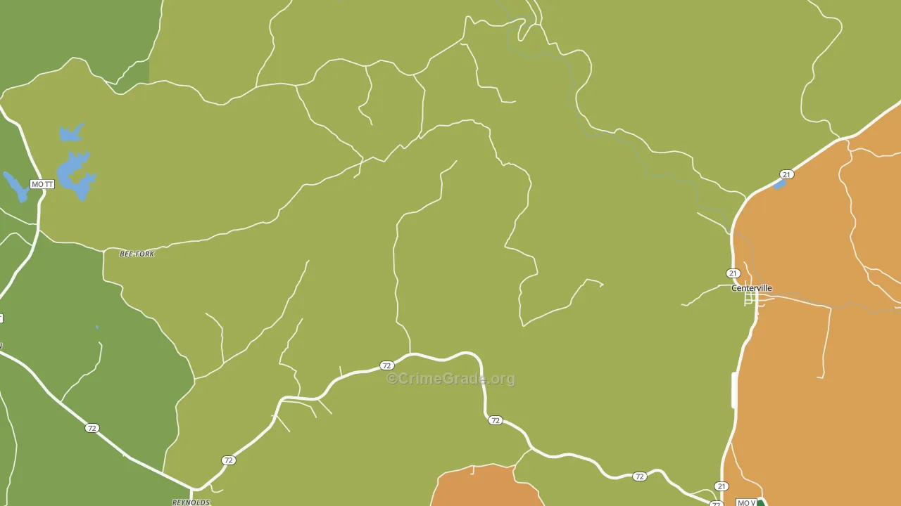 Corridon, MO Map of Vandalism Rates