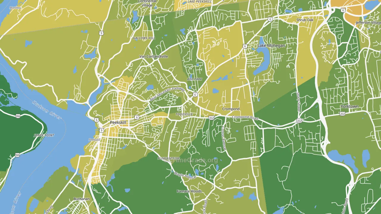 Cortlandt Manor, NY Map of Vandalism Rates