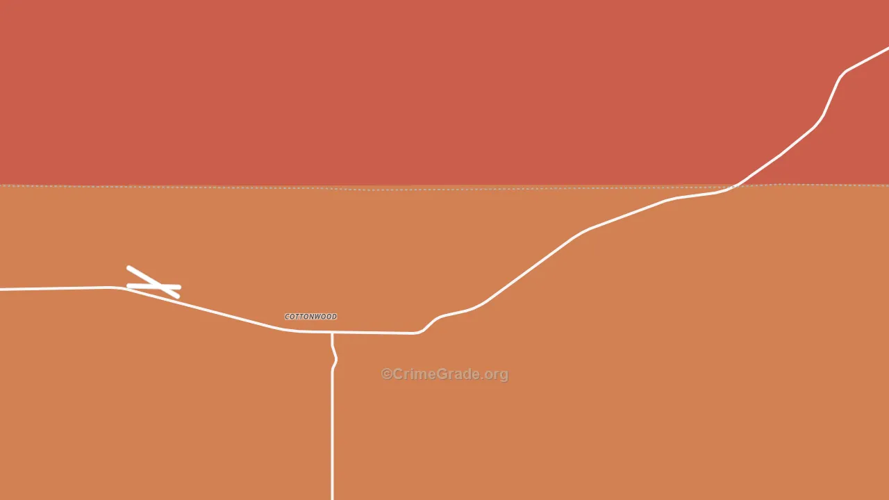 Cottonwood, SD Map of Vandalism Rates
