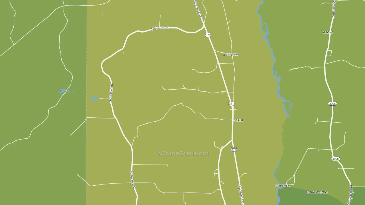 Couchwood, LA Map of Vandalism Rates