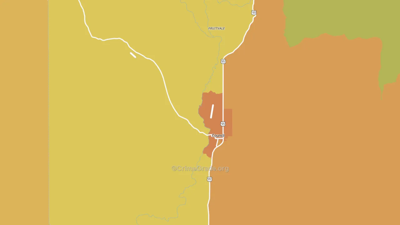 Council, ID Map of Vandalism Rates