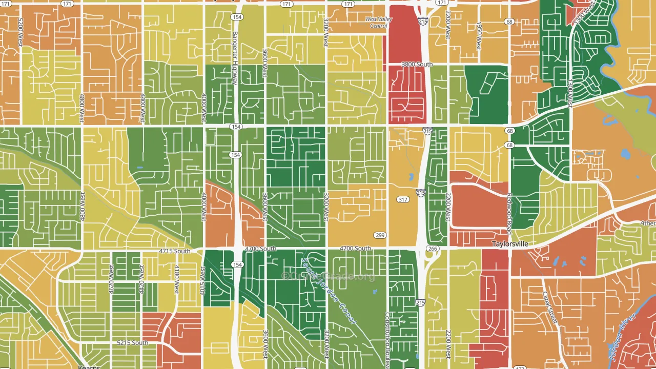 Country Squire Estates, West Valley City, UT Map of Vandalism Rates