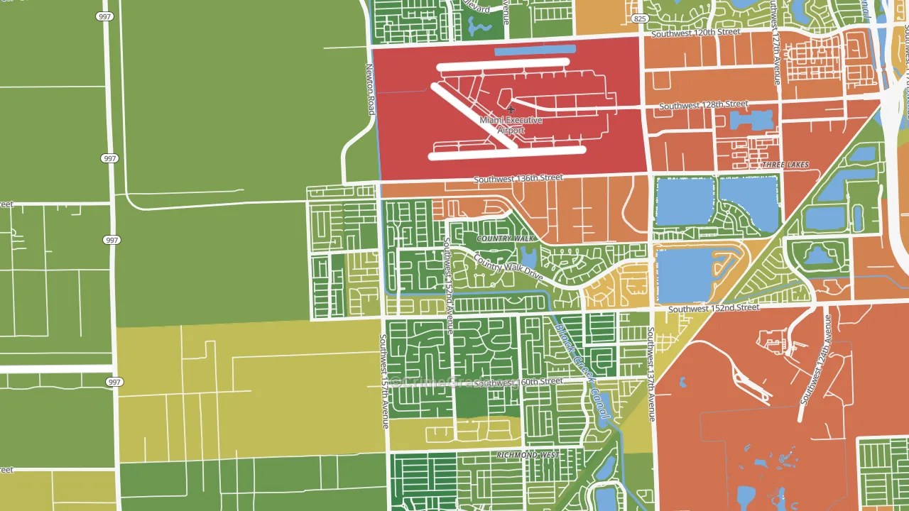 Country Walk, FL Map of Vandalism Rates
