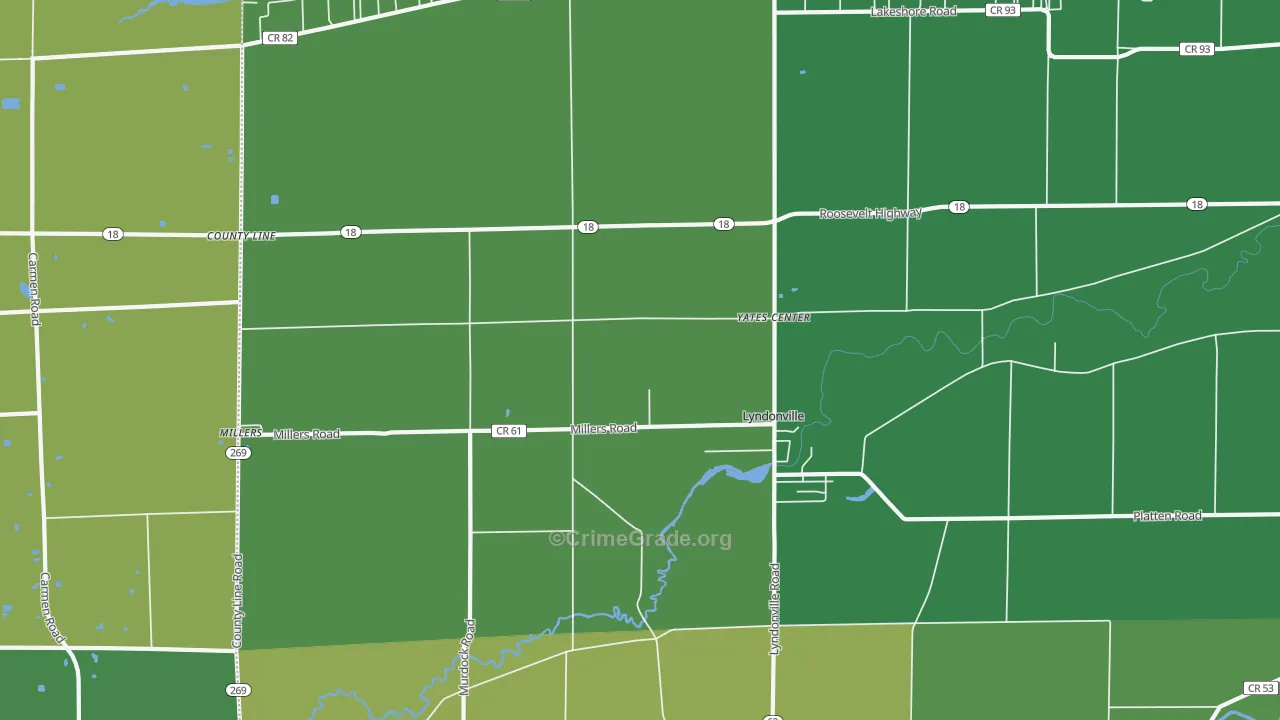 County Line, NY Map of Vandalism Rates