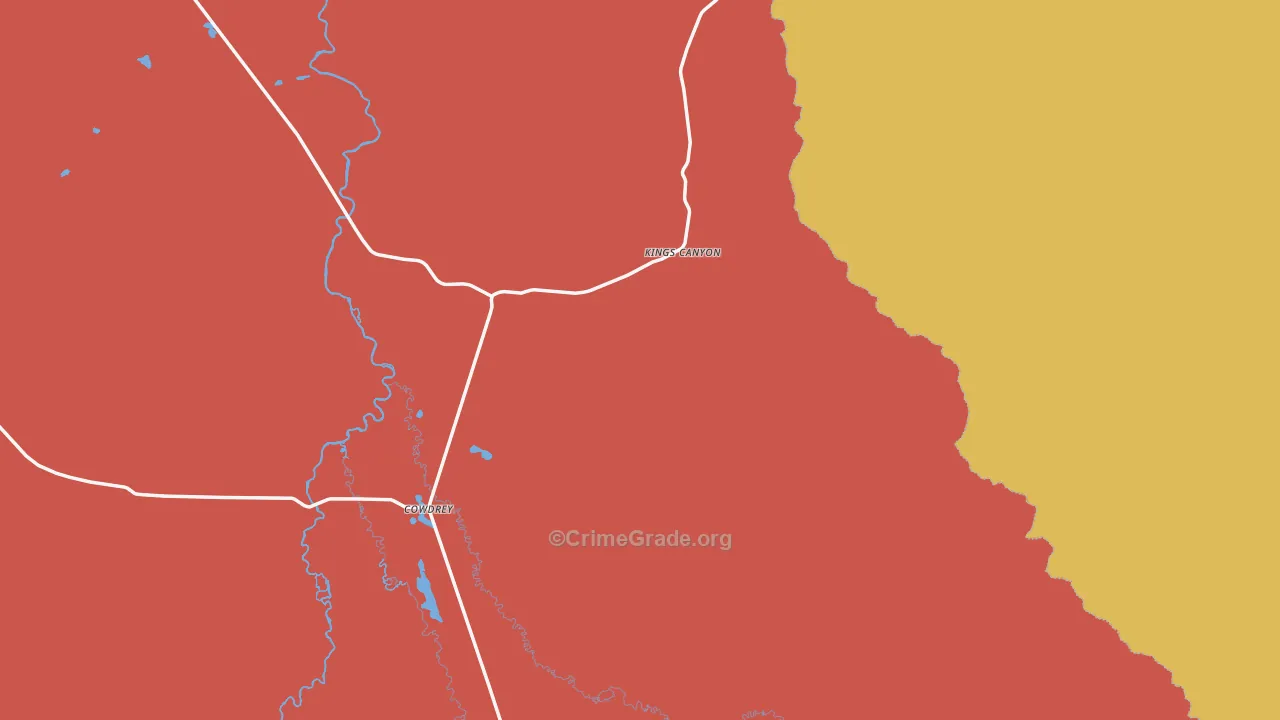 Cowdrey, CO Map of Vandalism Rates