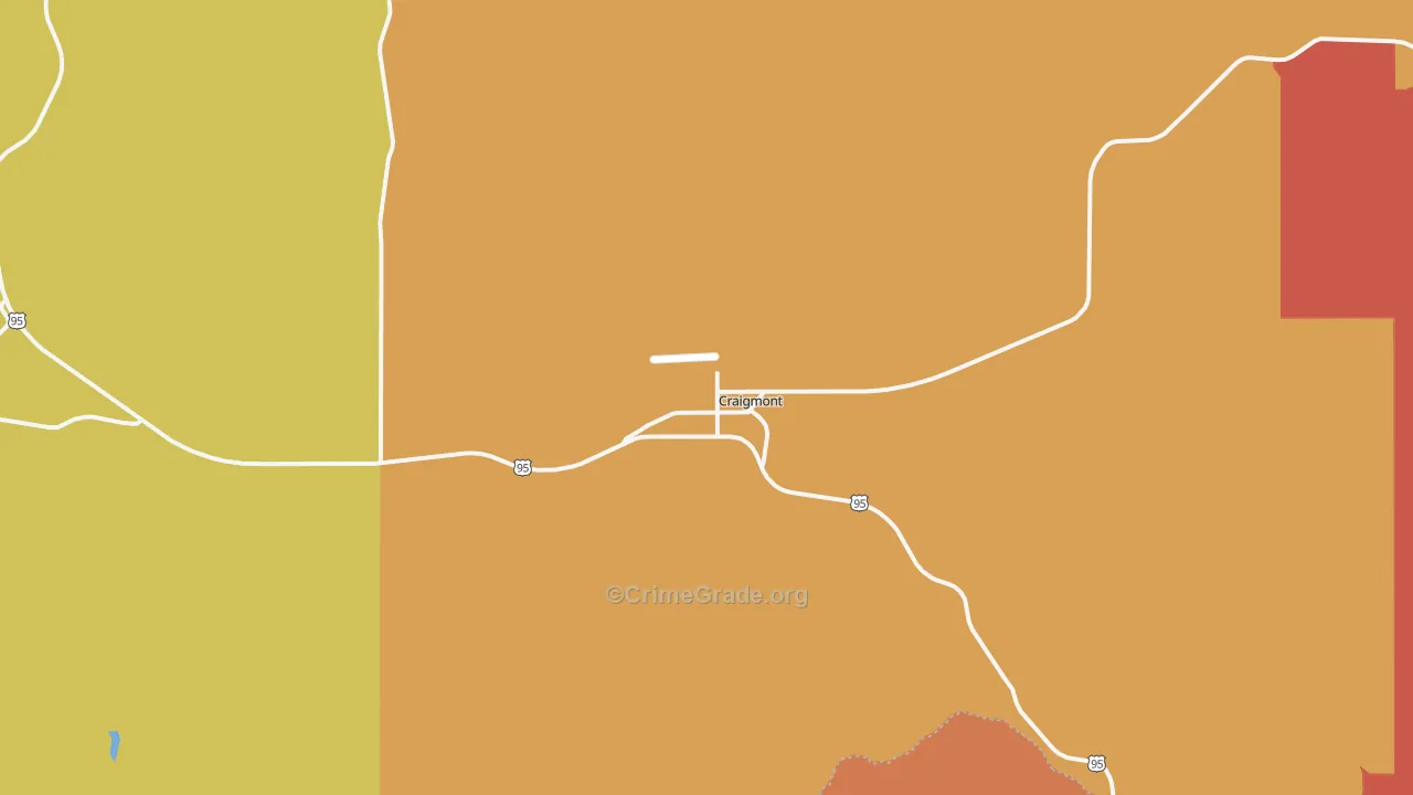 Craigmont, ID Map of Vandalism Rates