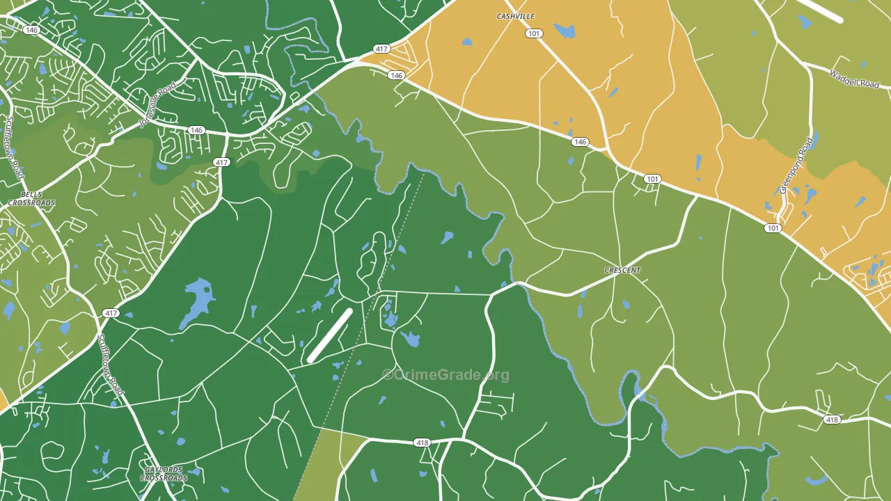 Crescent, SC Map of Vandalism Rates