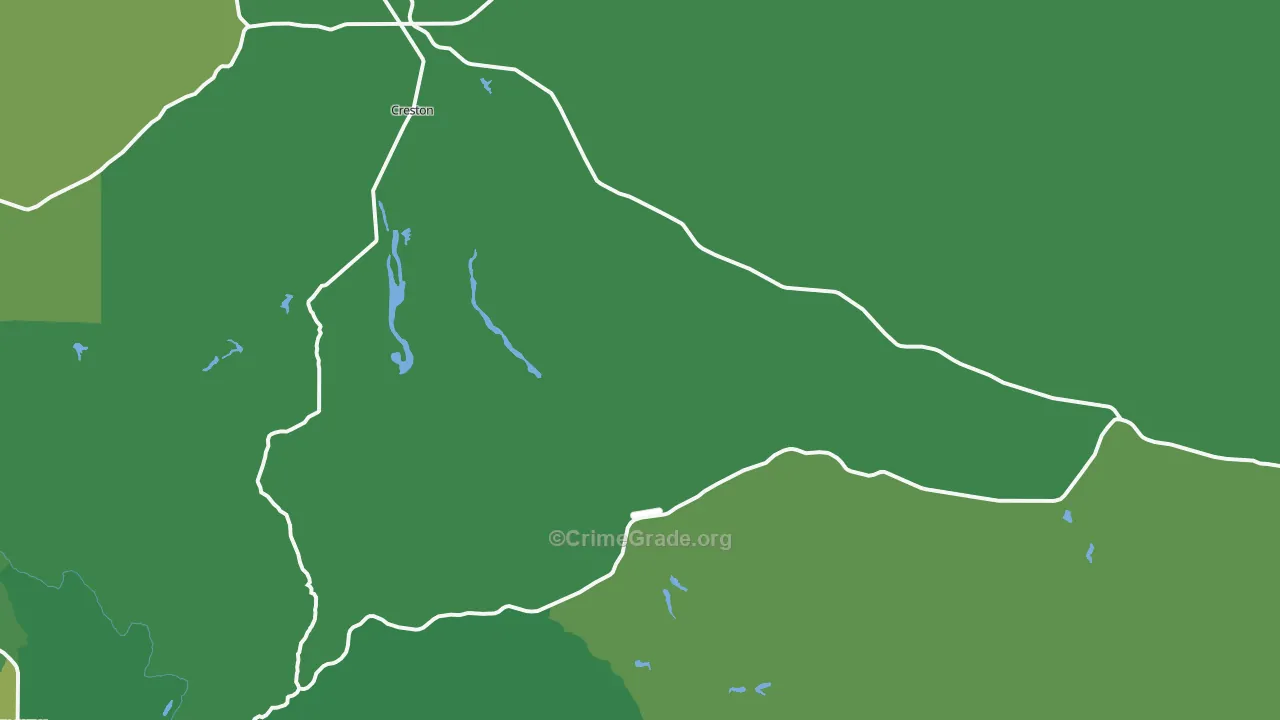 Creston, CA Map of Vandalism Rates