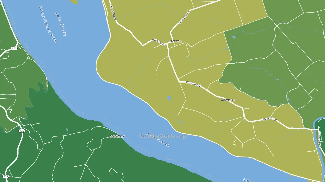 Creswell, PA Map of Vandalism Rates
