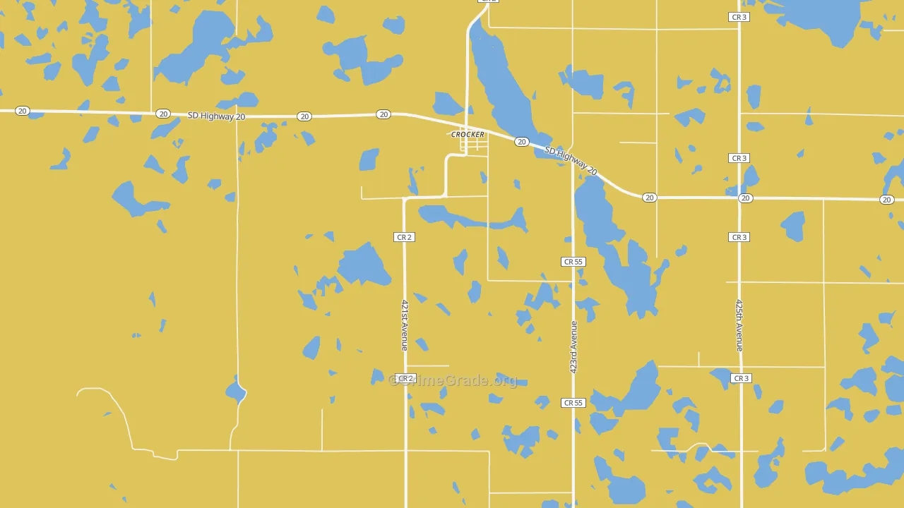 Crocker, SD Map of Vandalism Rates