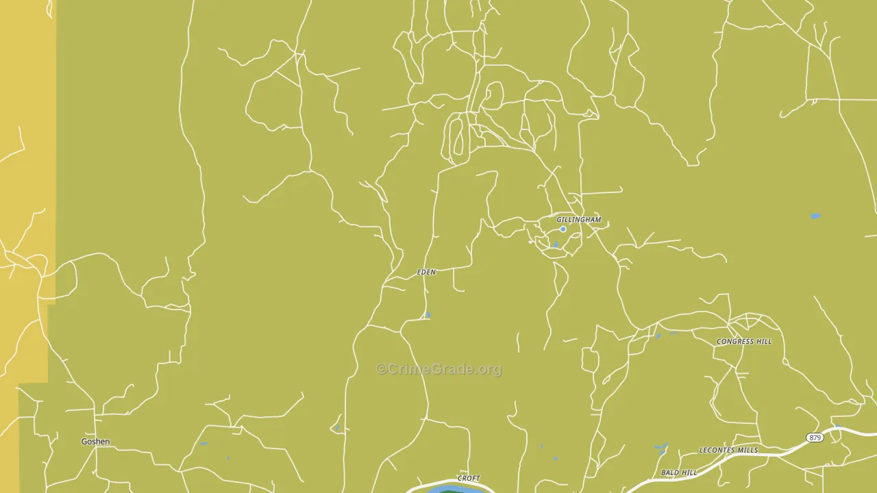 Croft, PA Map of Vandalism Rates