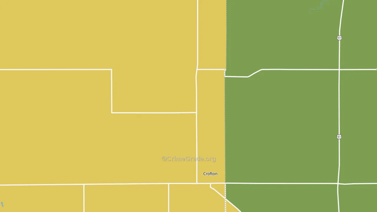 Crofton, NE Map of Vandalism Rates
