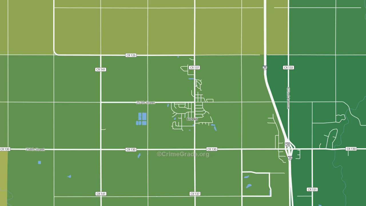 Crooks, SD Map of Vandalism Rates