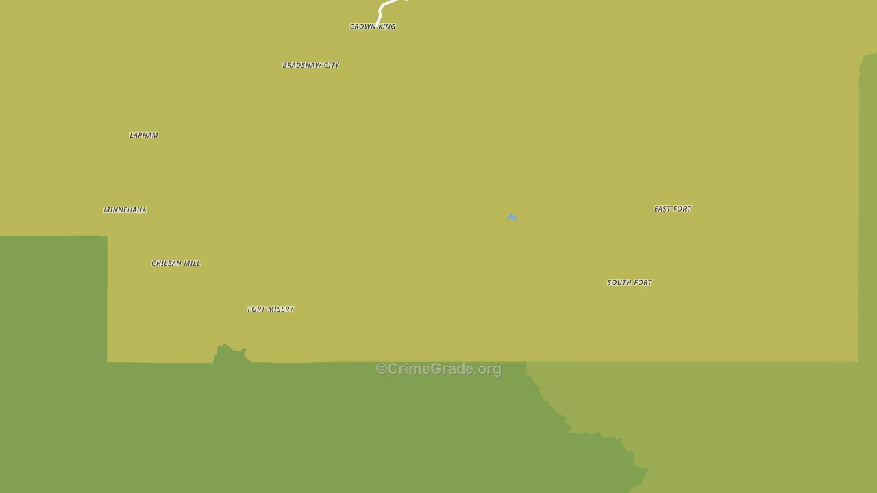 Crown King, AZ Map of Vandalism Rates