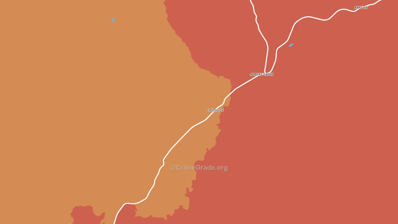 Cruzville, NM Map of Vandalism Rates