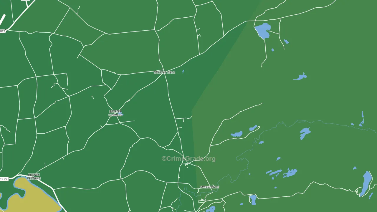 Crystal Dale, NY Map of Vandalism Rates