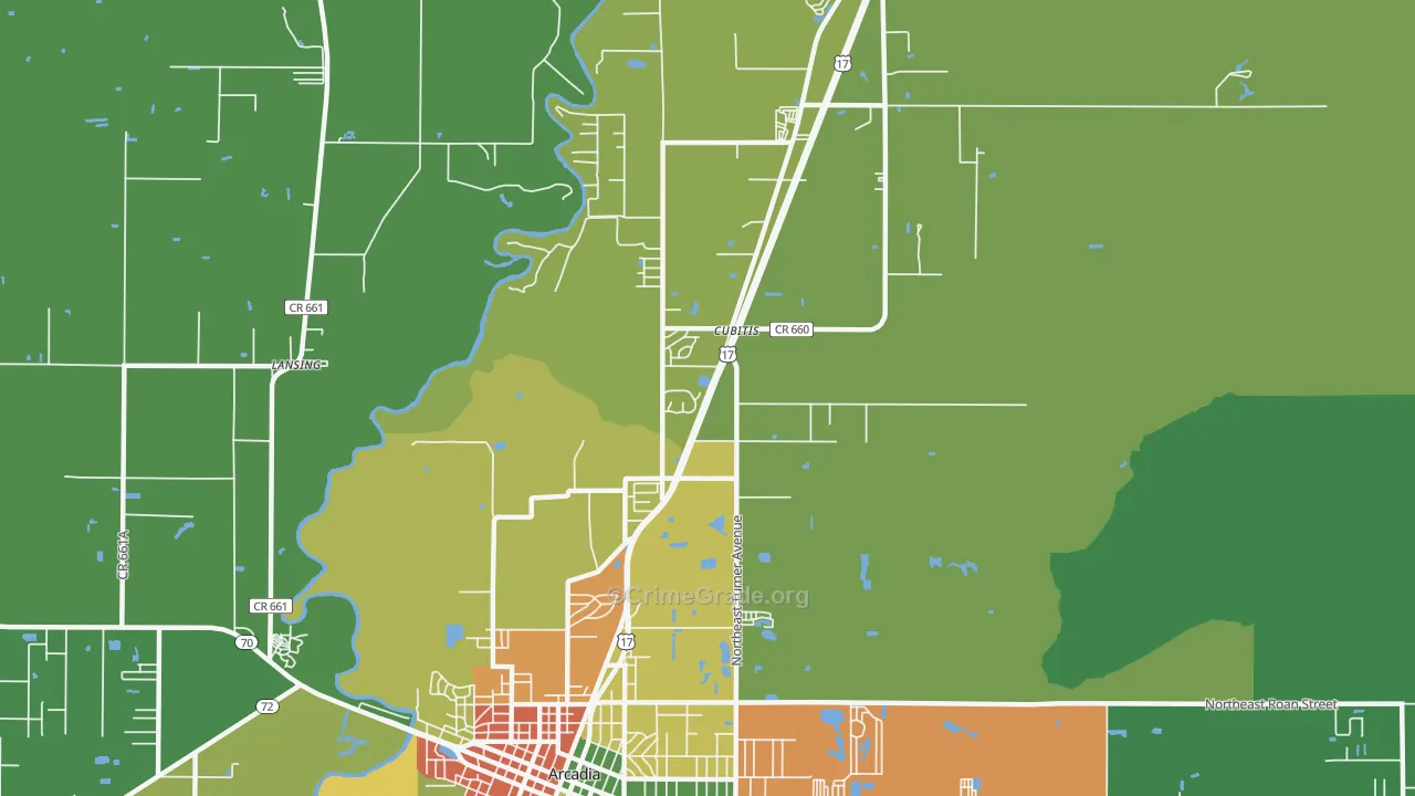 Cubitis, FL Map of Vandalism Rates
