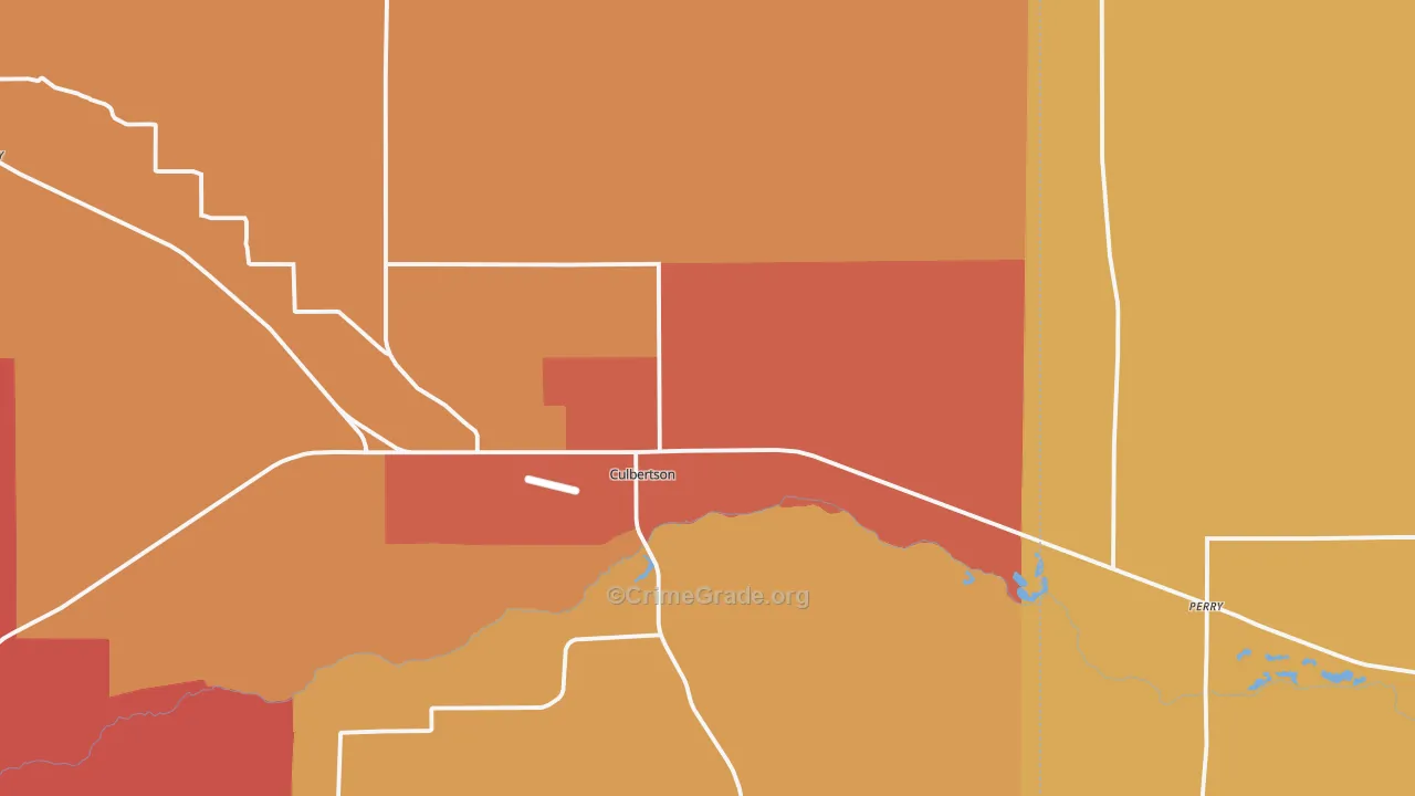 Culbertson, NE Map of Vandalism Rates