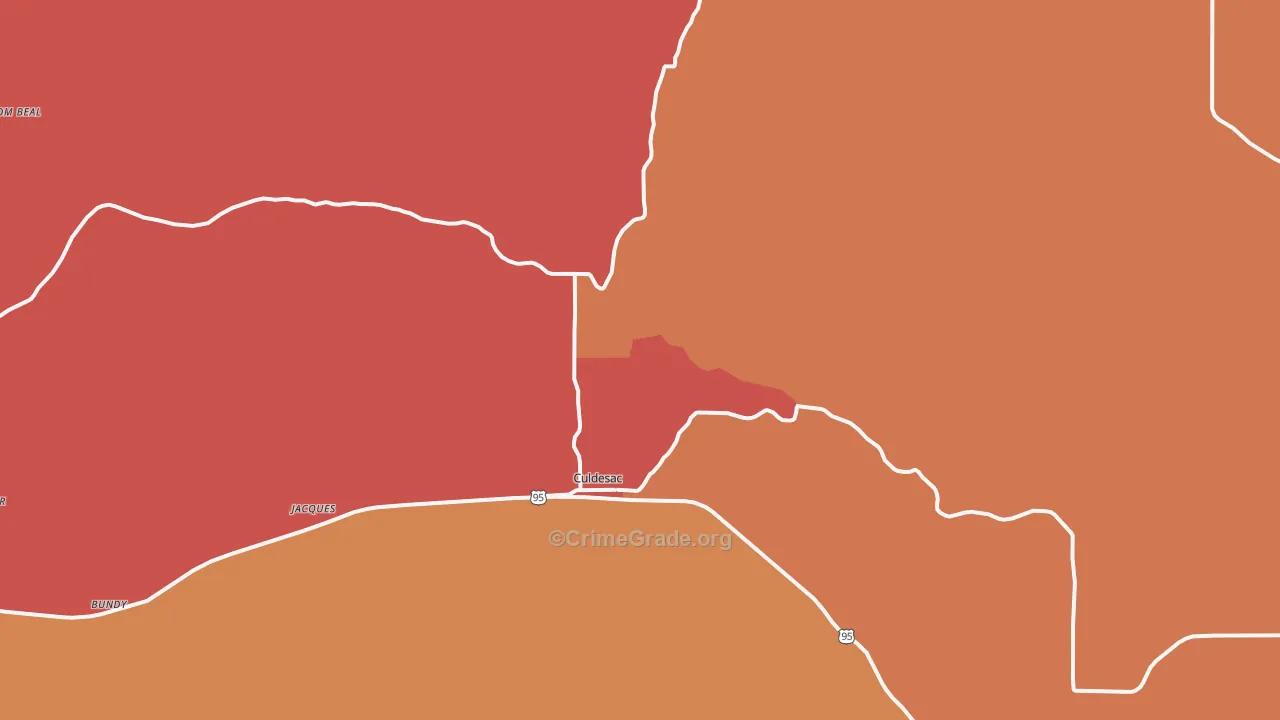 Culdesac, ID Map of Vandalism Rates