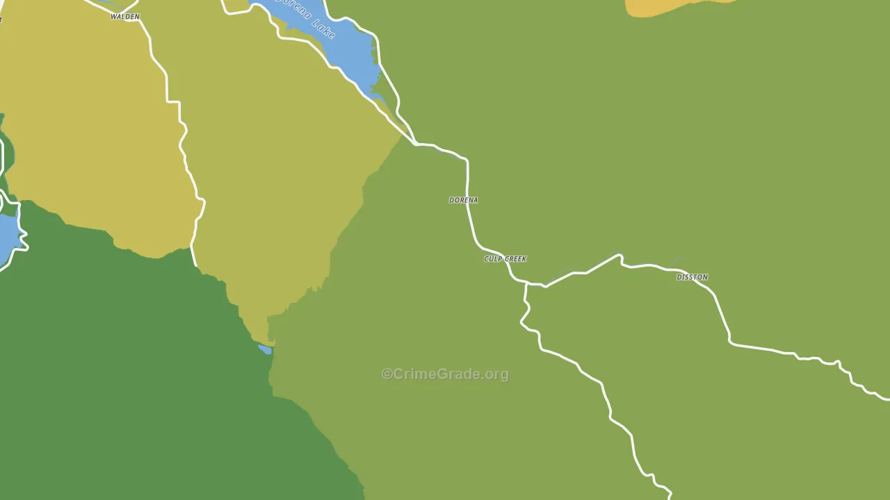 Culp Creek, OR Map of Vandalism Rates