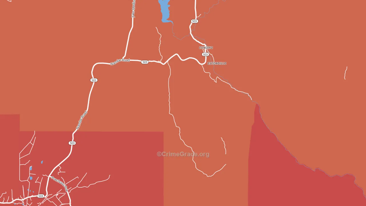 Cundiyo, NM Map of Vandalism Rates