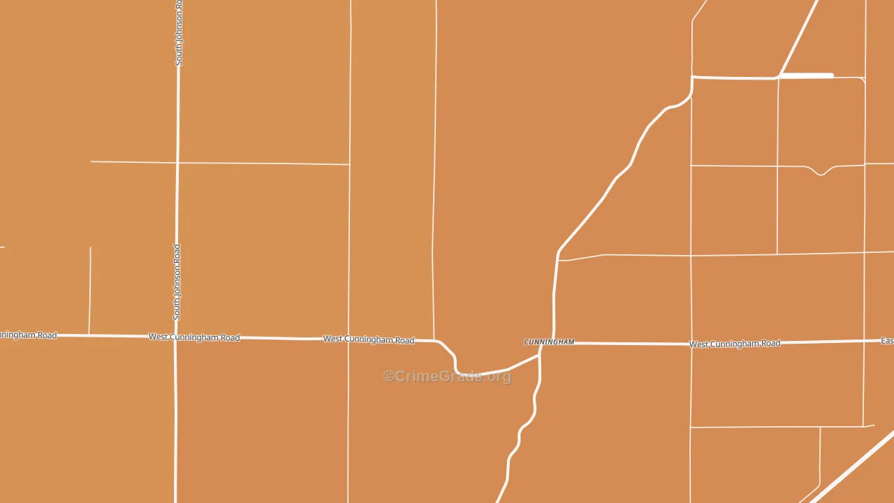 Cunningham, WA Map of Vandalism Rates