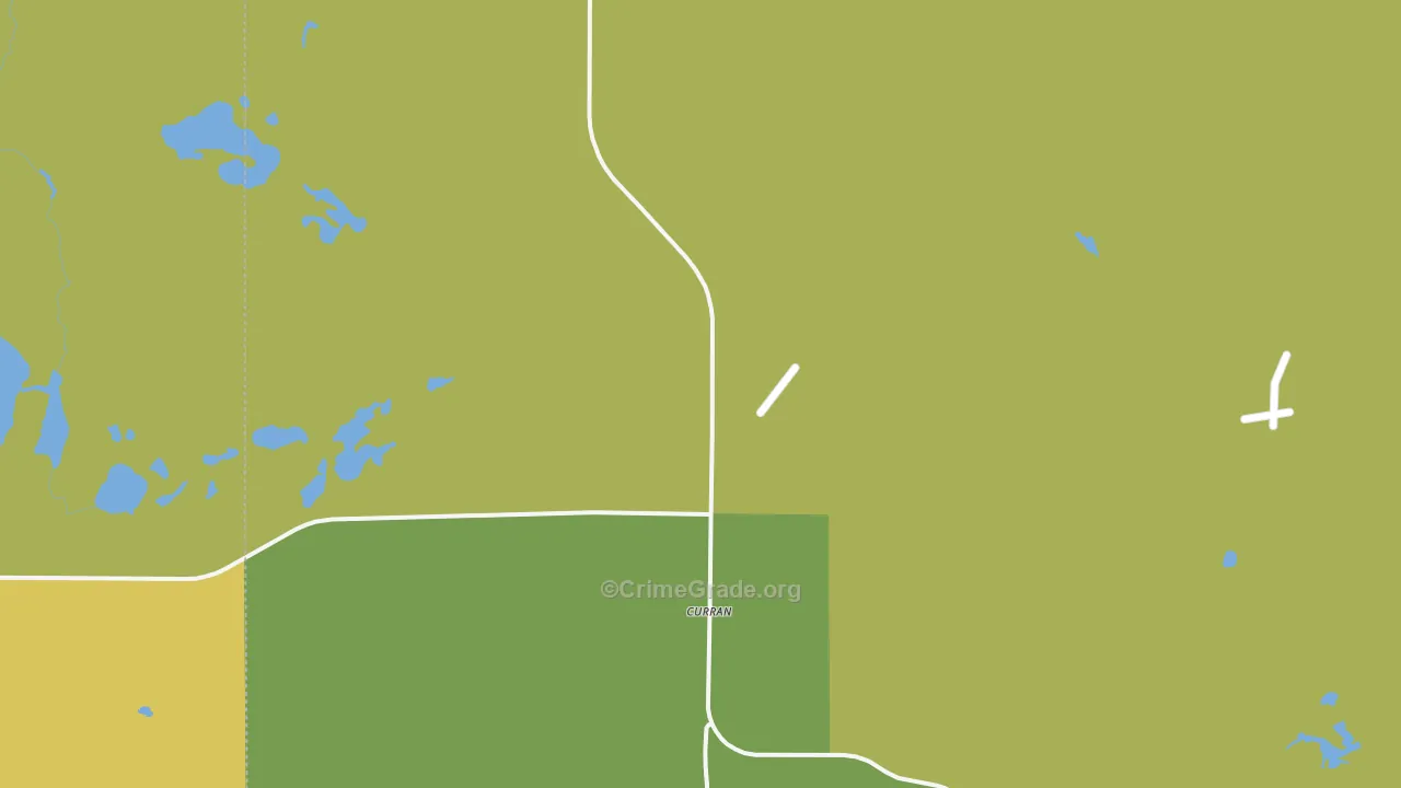Curran, MI Map of Vandalism Rates